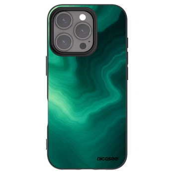 Picasee crna silikonska maskica za Apple iPhone 16 Pro - Malachite