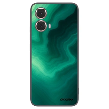 Picasee crna silikonska maskica za Motorola Moto G85 - Malachite