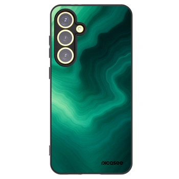 Picasee crna silikonska maskica za Samsung Galaxy S24 FE S721B - Malachite