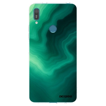 Picasee silikonska prozirna maskica za Huawei Y7 2019 - Malachite