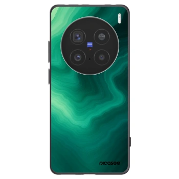 Picasee crna silikonska maskica za Vivo X200 Pro - Malachite