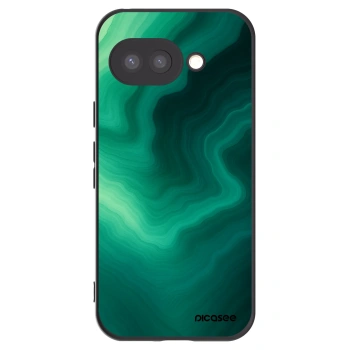 Picasee crna silikonska maskica za Google Pixel 9a - Malachite