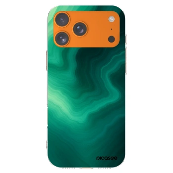 Picasee silikonska prozirna maskica za Apple iPhone 17 Pro Max - Malachite