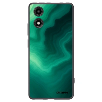 Picasee crna silikonska maskica za Motorola Moto E14 - Malachite