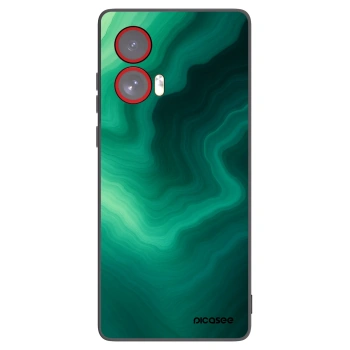 Picasee crna silikonska maskica za Motorola Edge 50 Fusion - Malachite