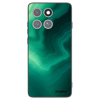 Picasee crna silikonska maskica za Motorola Edge 60 Fusion - Malachite
