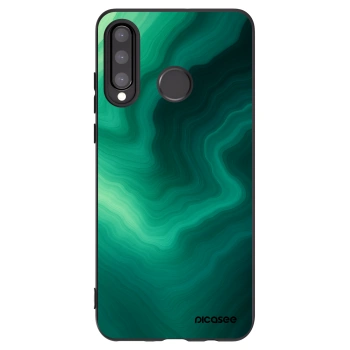 Picasee crna silikonska maskica za Huawei P30 Lite - Malachite