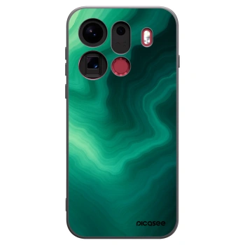 Picasee crna silikonska maskica za OPPO Find X9 Pro - Malachite
