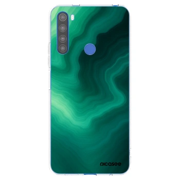 Picasee silikonska prozirna maskica za Xiaomi Redmi Note 8T - Malachite