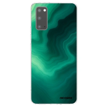 Picasee silikonska prozirna maskica za Samsung Galaxy S20 G980F - Malachite