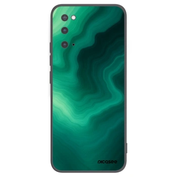 Picasee crna silikonska maskica za Samsung Galaxy S20 G980F - Malachite