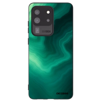 Picasee crna silikonska maskica za Samsung Galaxy S20 Ultra 5G G988F - Malachite