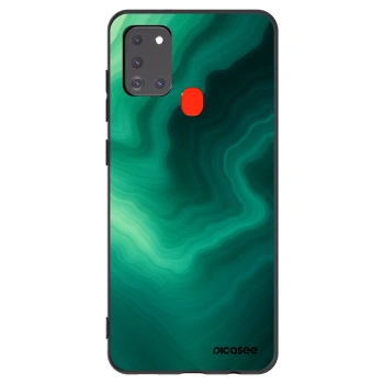 Picasee crna silikonska maskica za Samsung Galaxy A21s - Malachite