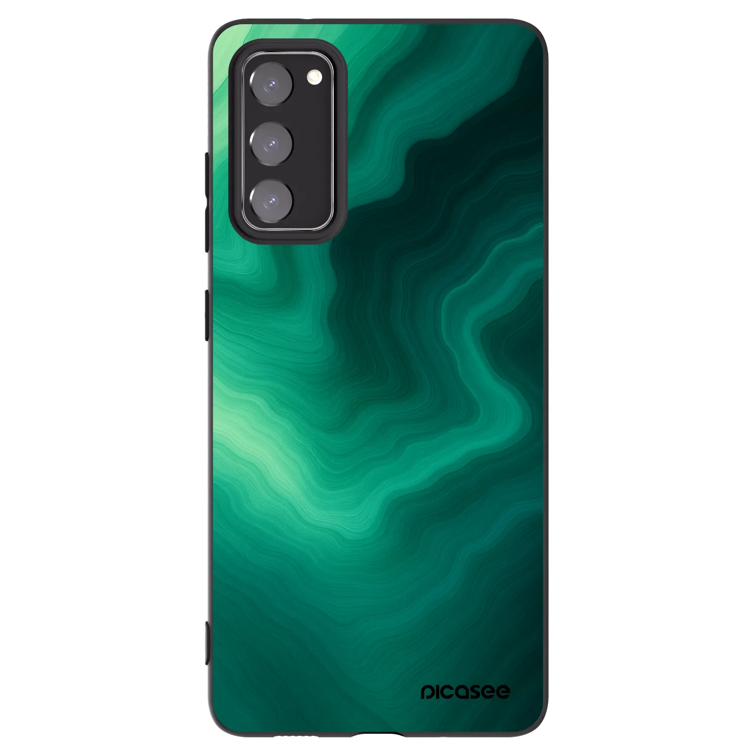 Picasee crna silikonska maskica za Samsung Galaxy S20 FE - Malachite