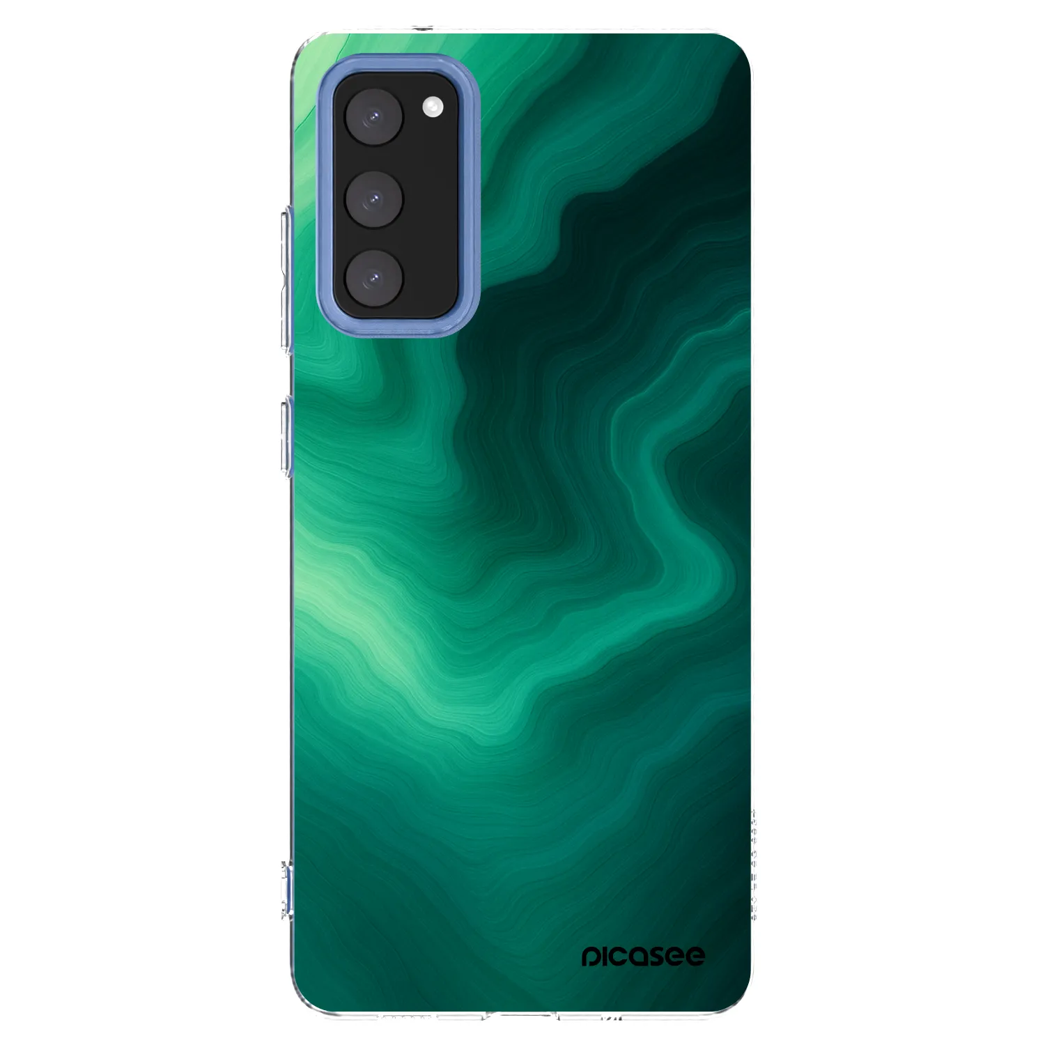 Picasee silikonska prozirna maskica za Samsung Galaxy S20 FE - Malachite