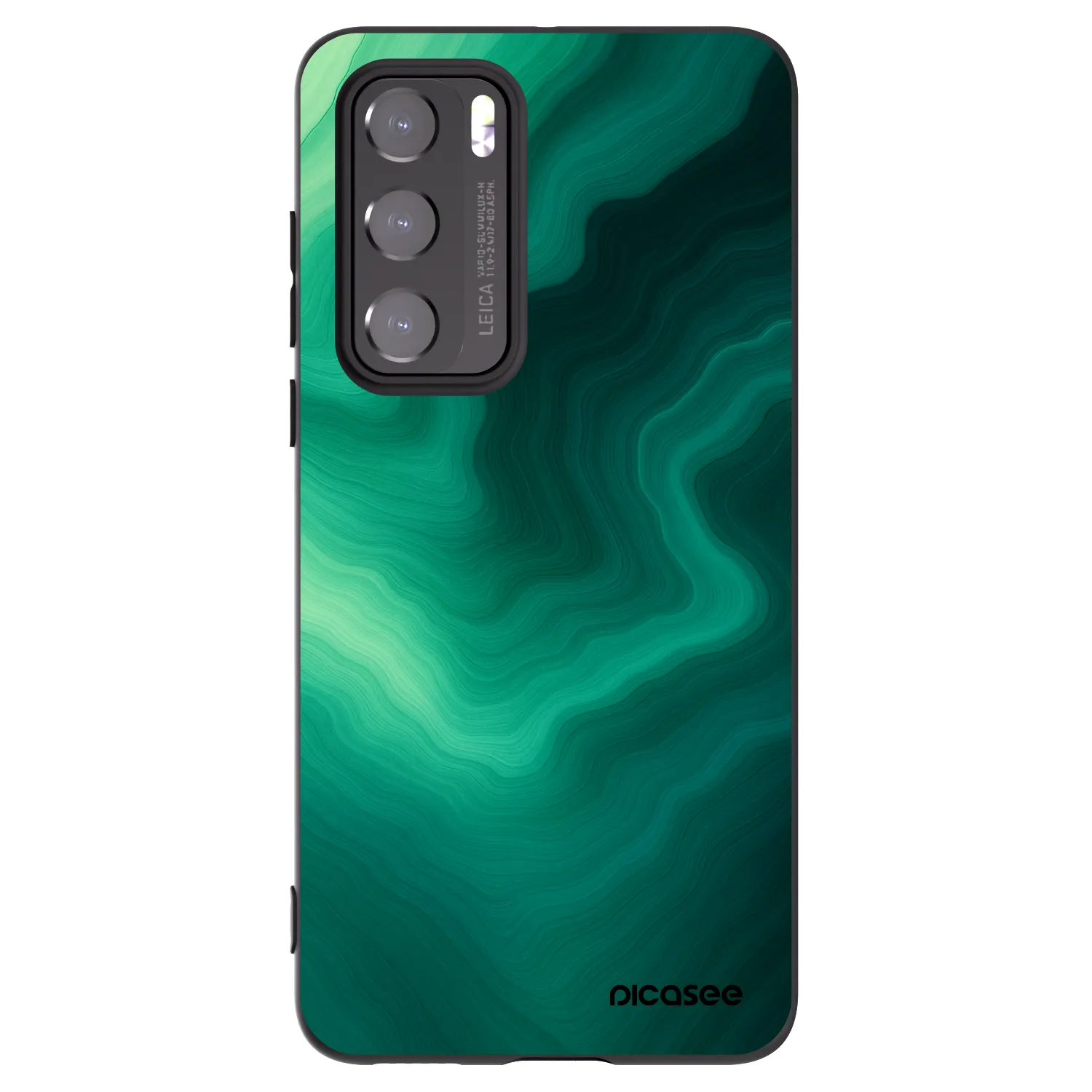 Picasee crna silikonska maskica za Huawei P40 - Malachite