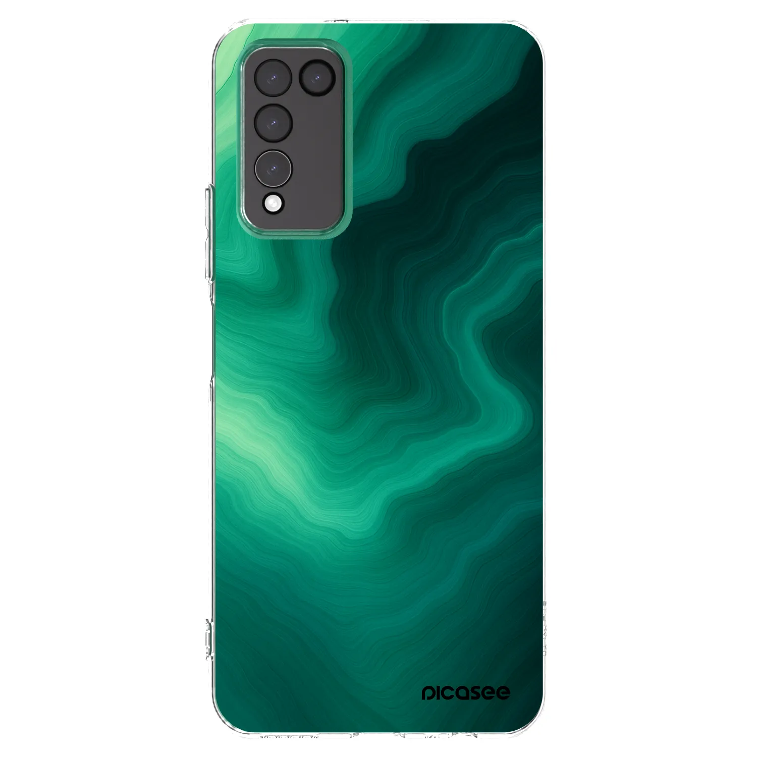 Picasee silikonska prozirna maskica za Honor 10X Lite - Malachite