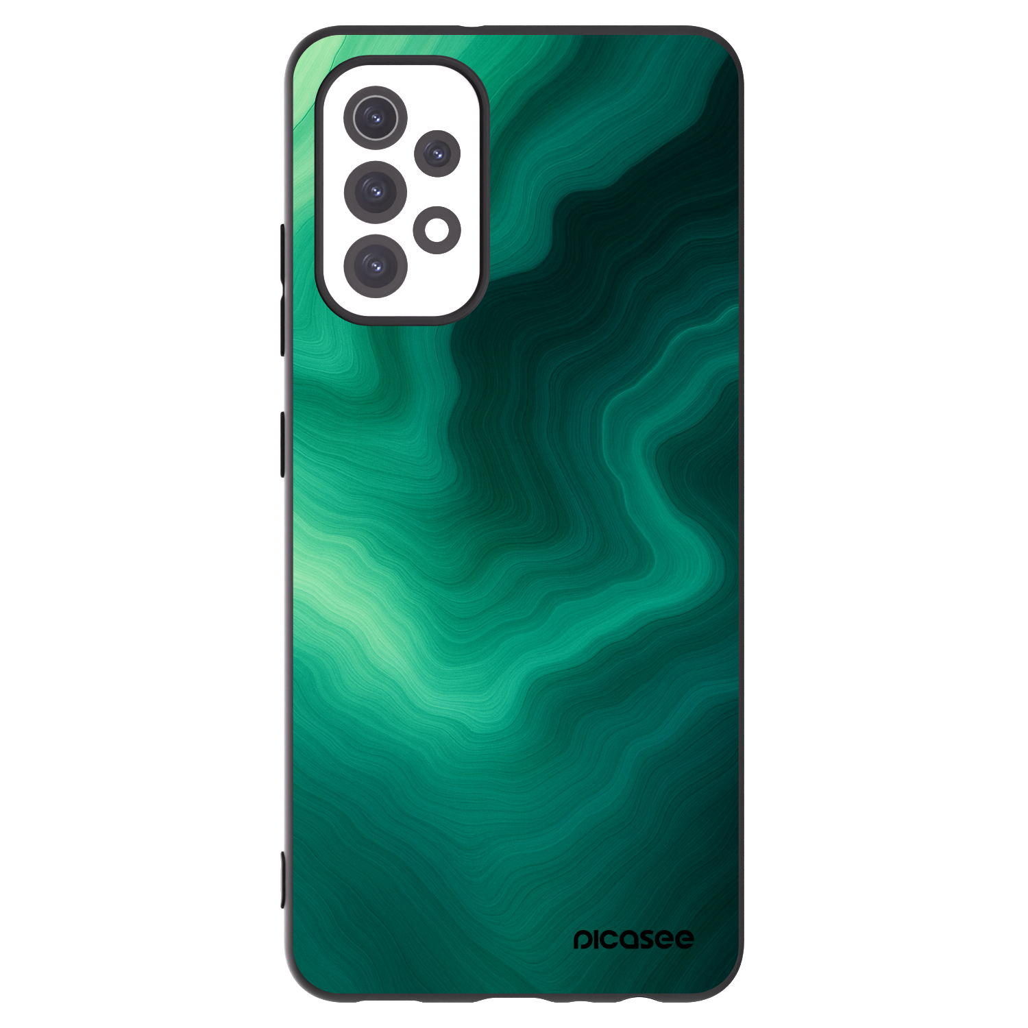 Picasee crna silikonska maskica za Samsung Galaxy A32 5G A326B - Malachite