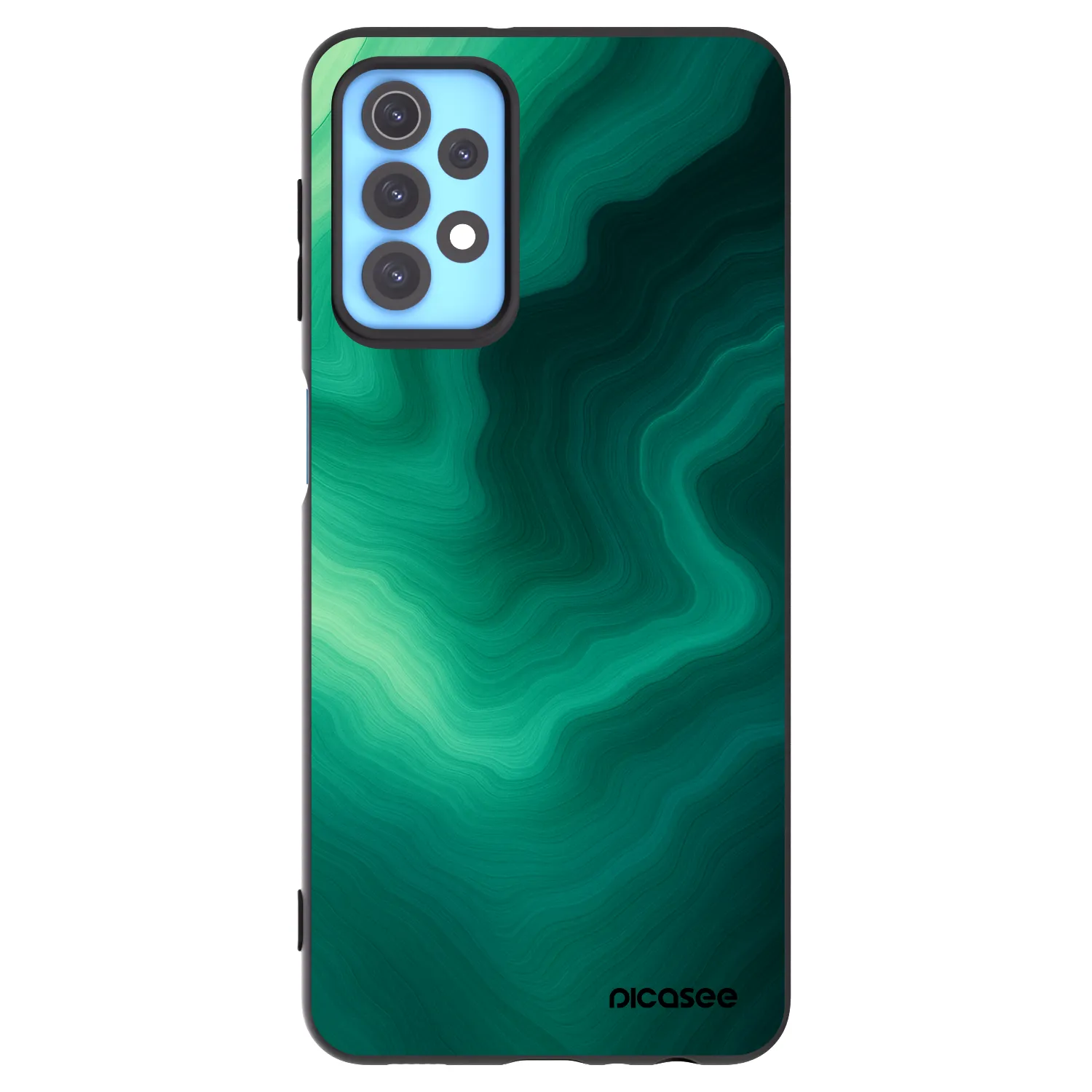 Picasee crna silikonska maskica za Samsung Galaxy A32 4G SM-A325F - Malachite
