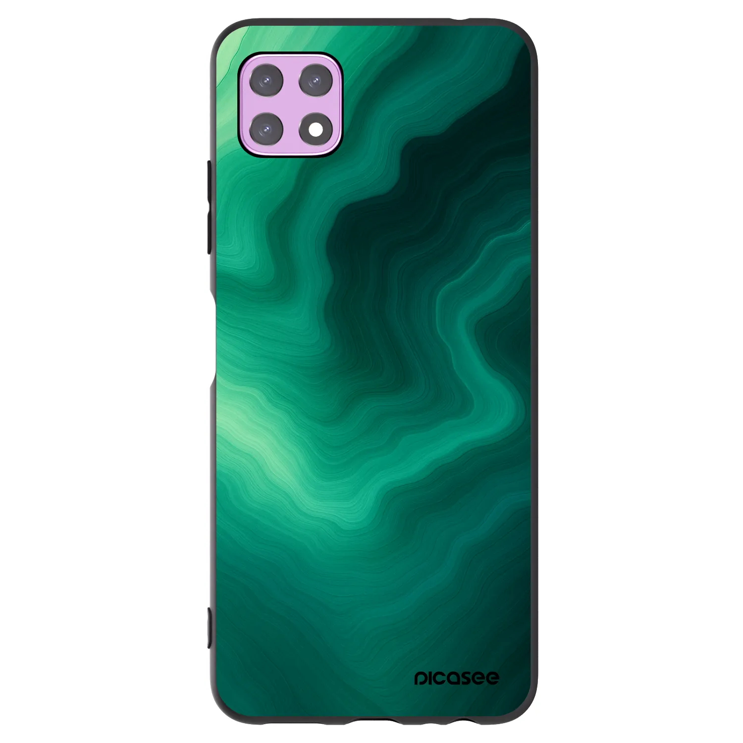 Picasee crna silikonska maskica za Samsung Galaxy A22 A226B 5G - Malachite