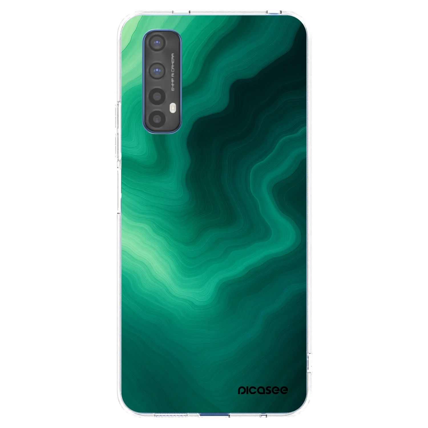 Picasee silikonska prozirna maskica za Realme 7 - Malachite