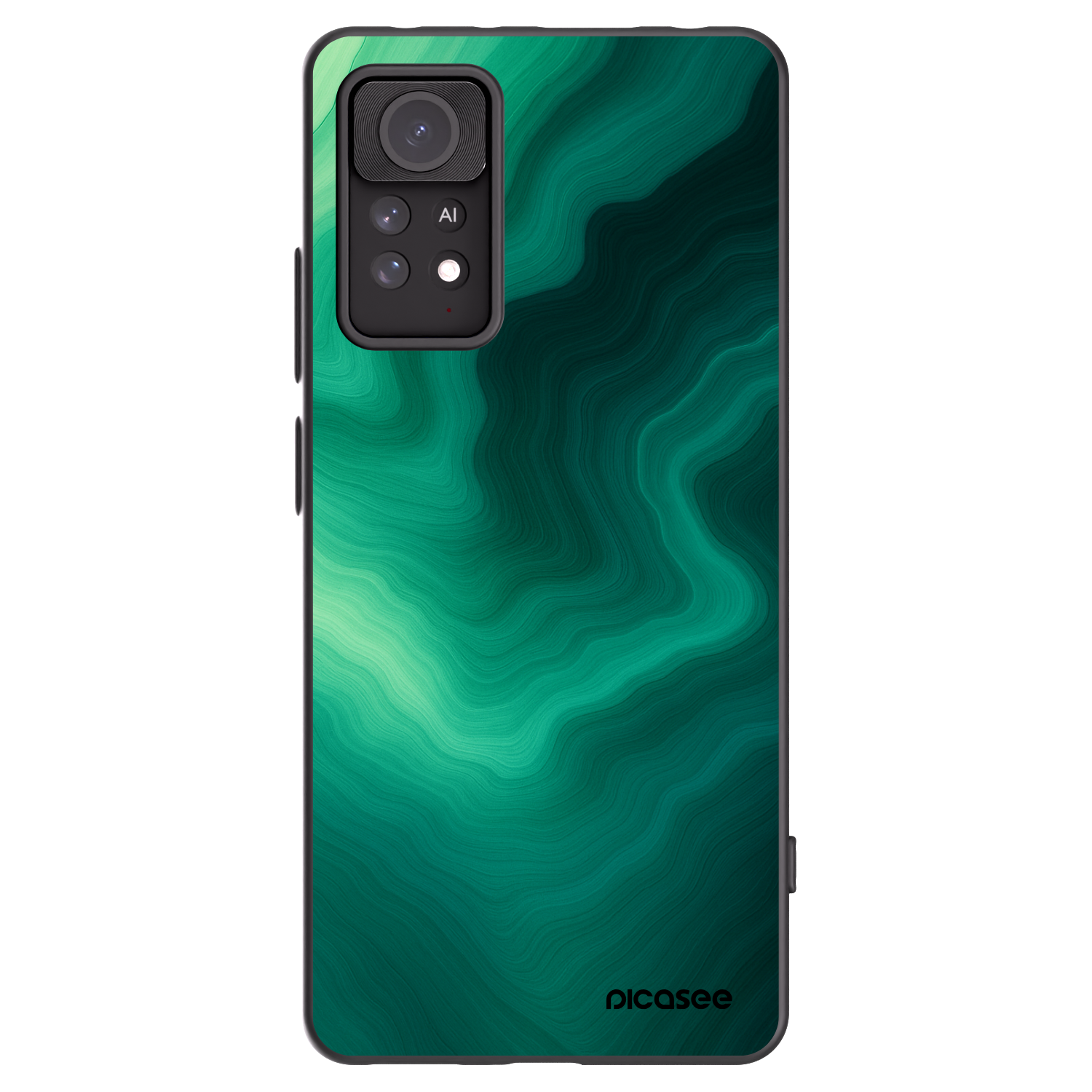 Picasee crna silikonska maskica za Xiaomi Redmi Note 11 Pro 5G - Malachite