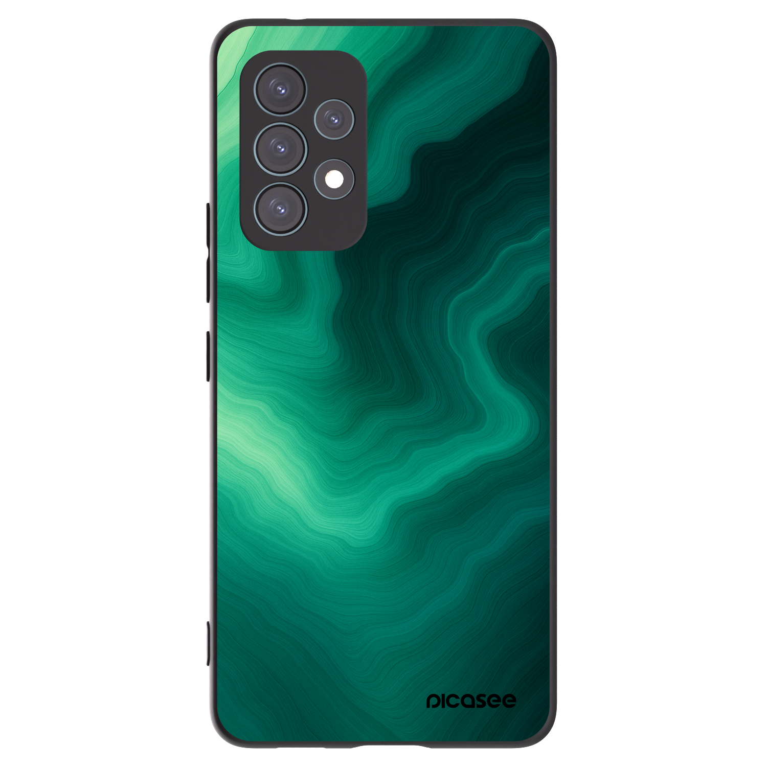 Picasee crna silikonska maskica za Samsung Galaxy A53 5G A536 - Malachite