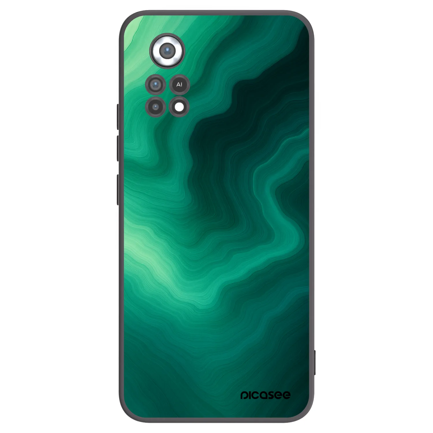 Picasee crna silikonska maskica za Xiaomi Poco X4 Pro 5G - Malachite