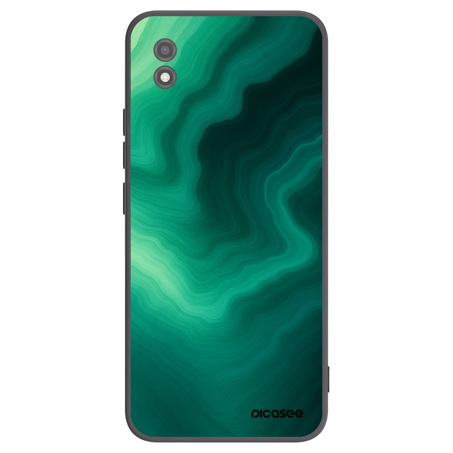 Picasee crna silikonska maskica za Realme C11 (2021) - Malachite