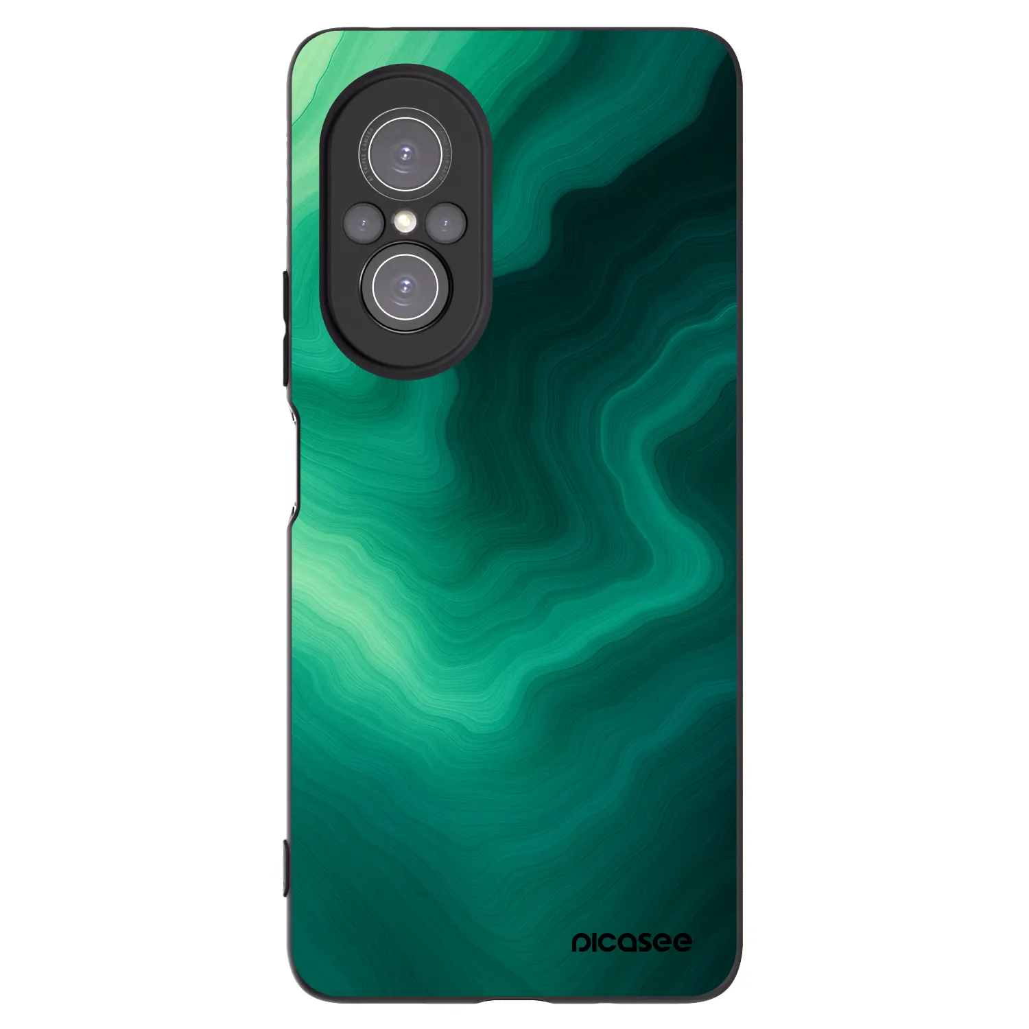 Picasee crna silikonska maskica za Huawei Nova 9 SE - Malachite
