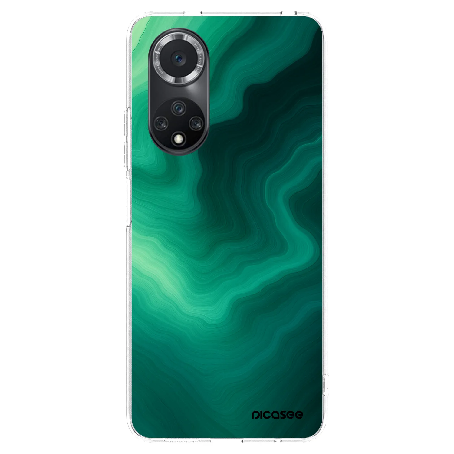 Picasee silikonska prozirna maskica za Huawei Nova 9 SE - Malachite