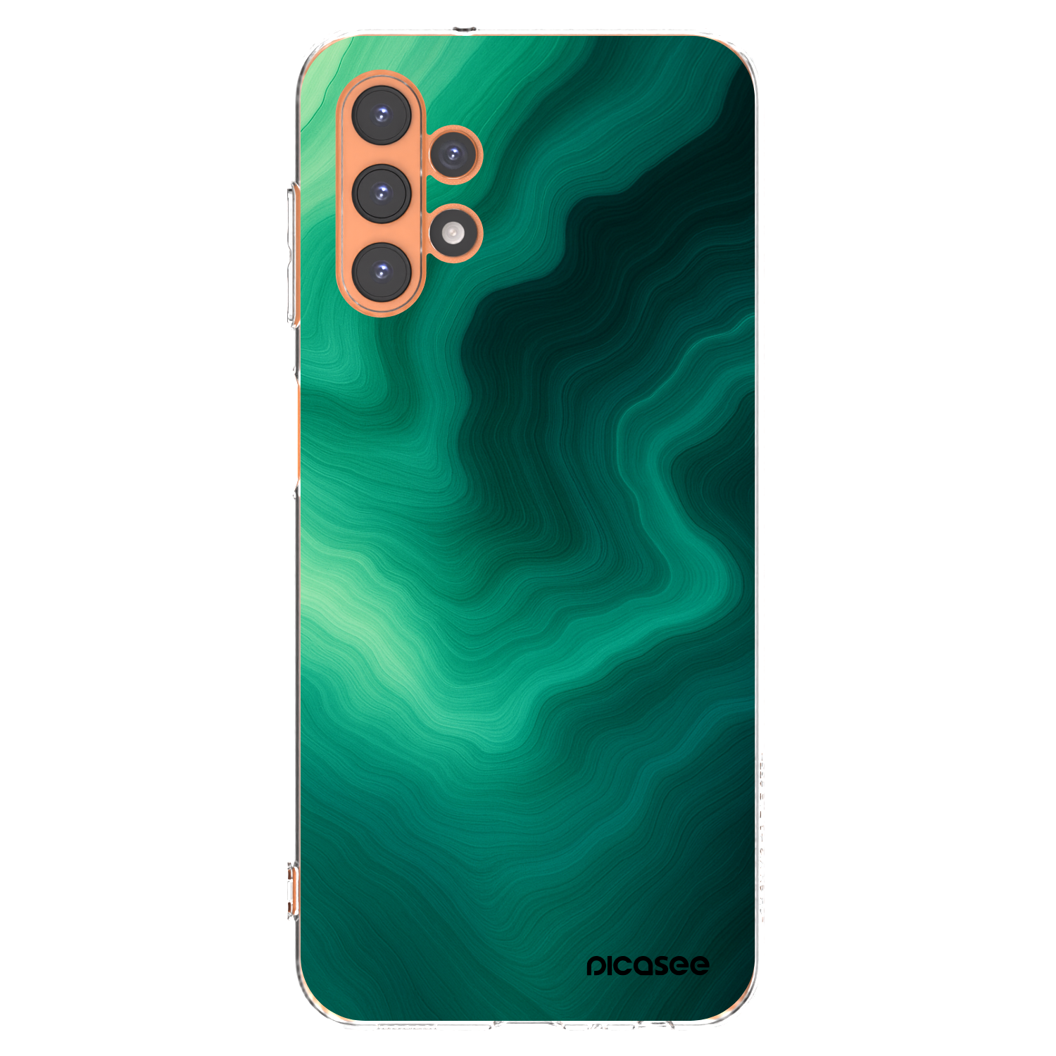 Picasee silikonska prozirna maskica za Samsung Galaxy A13 4G A135 - Malachite