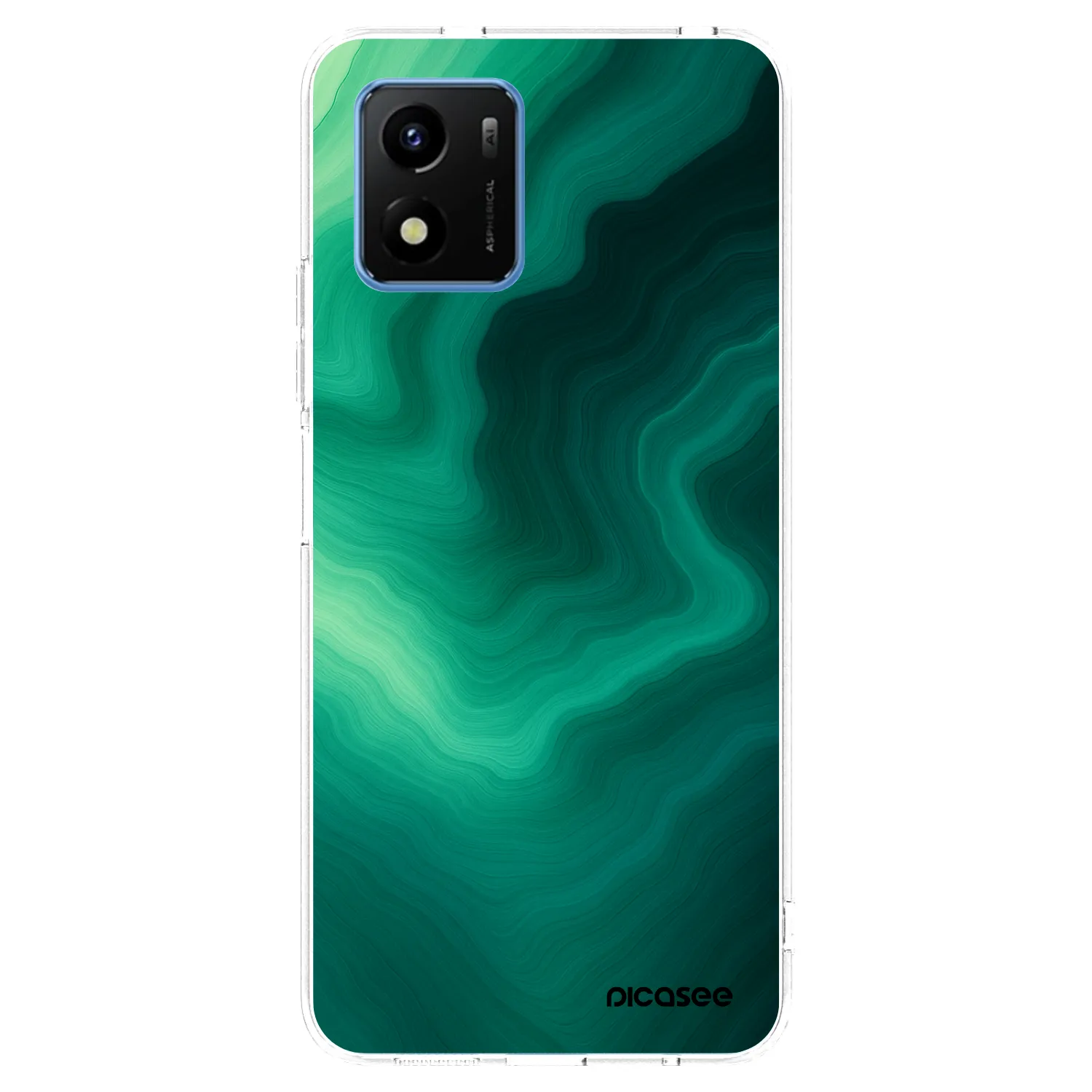 Picasee silikonska prozirna maskica za Vivo Y01 - Malachite