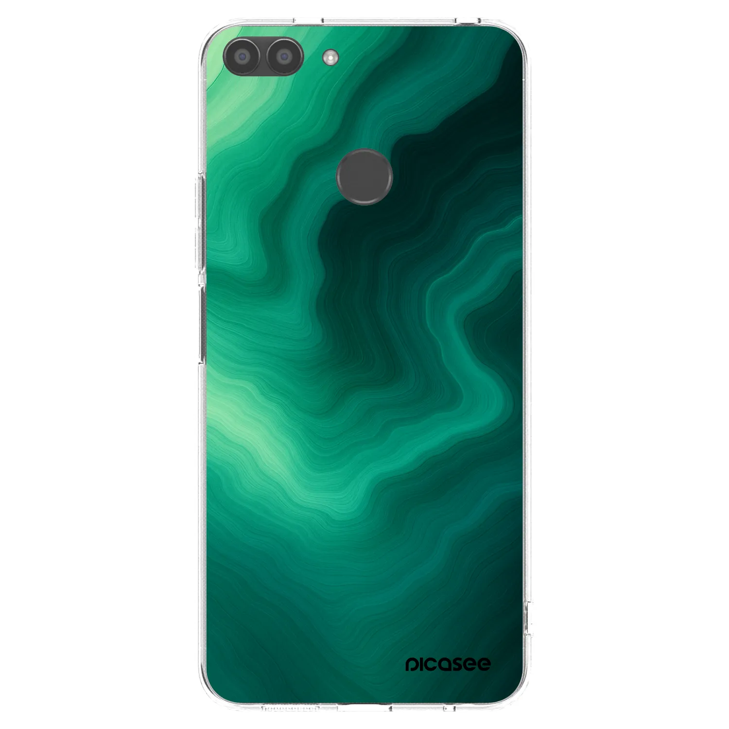 Picasee silikonska prozirna maskica za Huawei P Smart - Malachite