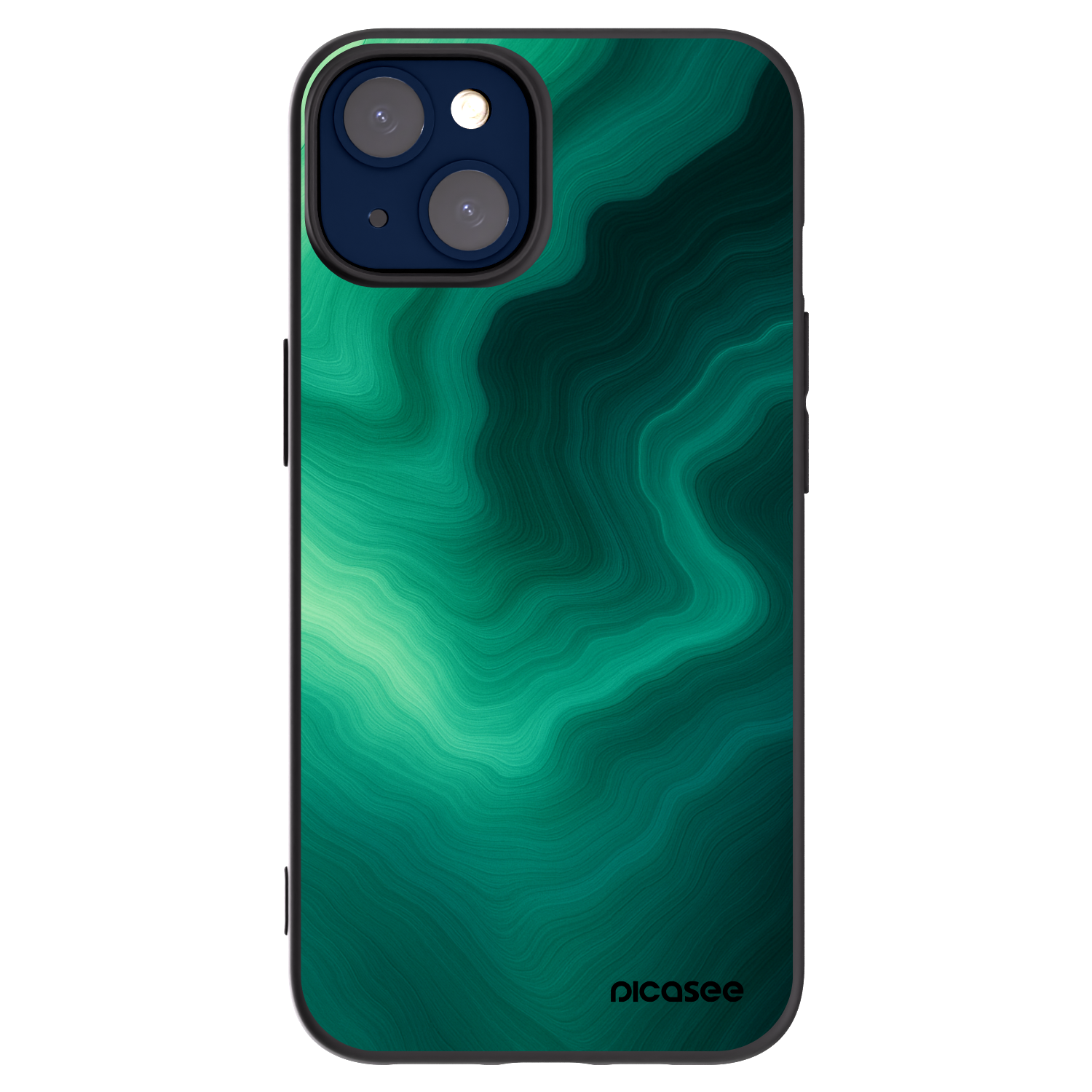Picasee crna silikonska maskica za Apple iPhone 14 - Malachite