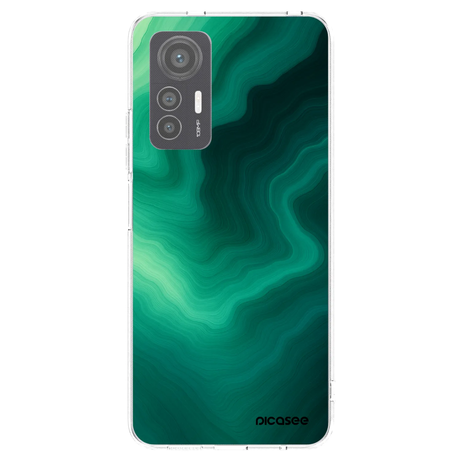 Picasee silikonska prozirna maskica za Xiaomi 12 Lite - Malachite