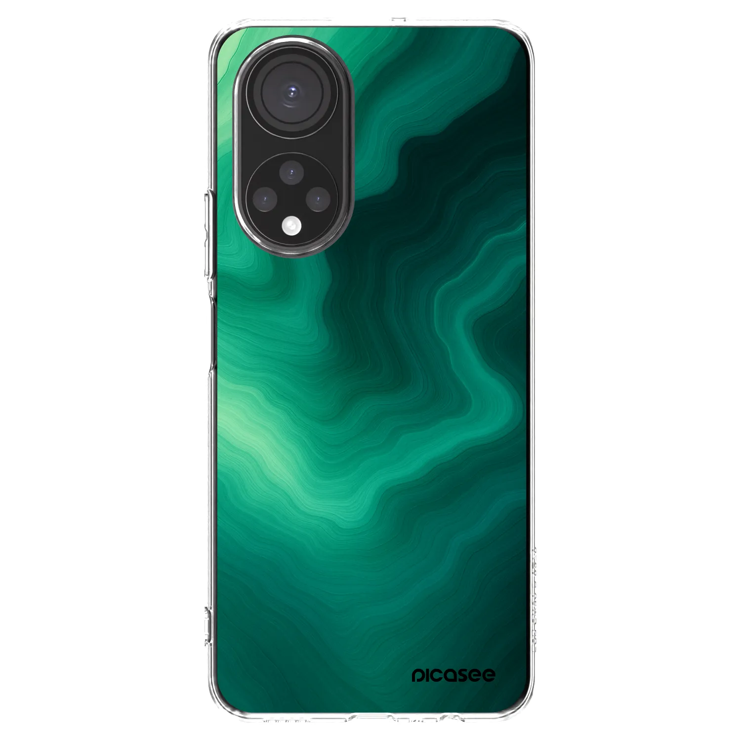 Picasee silikonska prozirna maskica za Honor X7 - Malachite