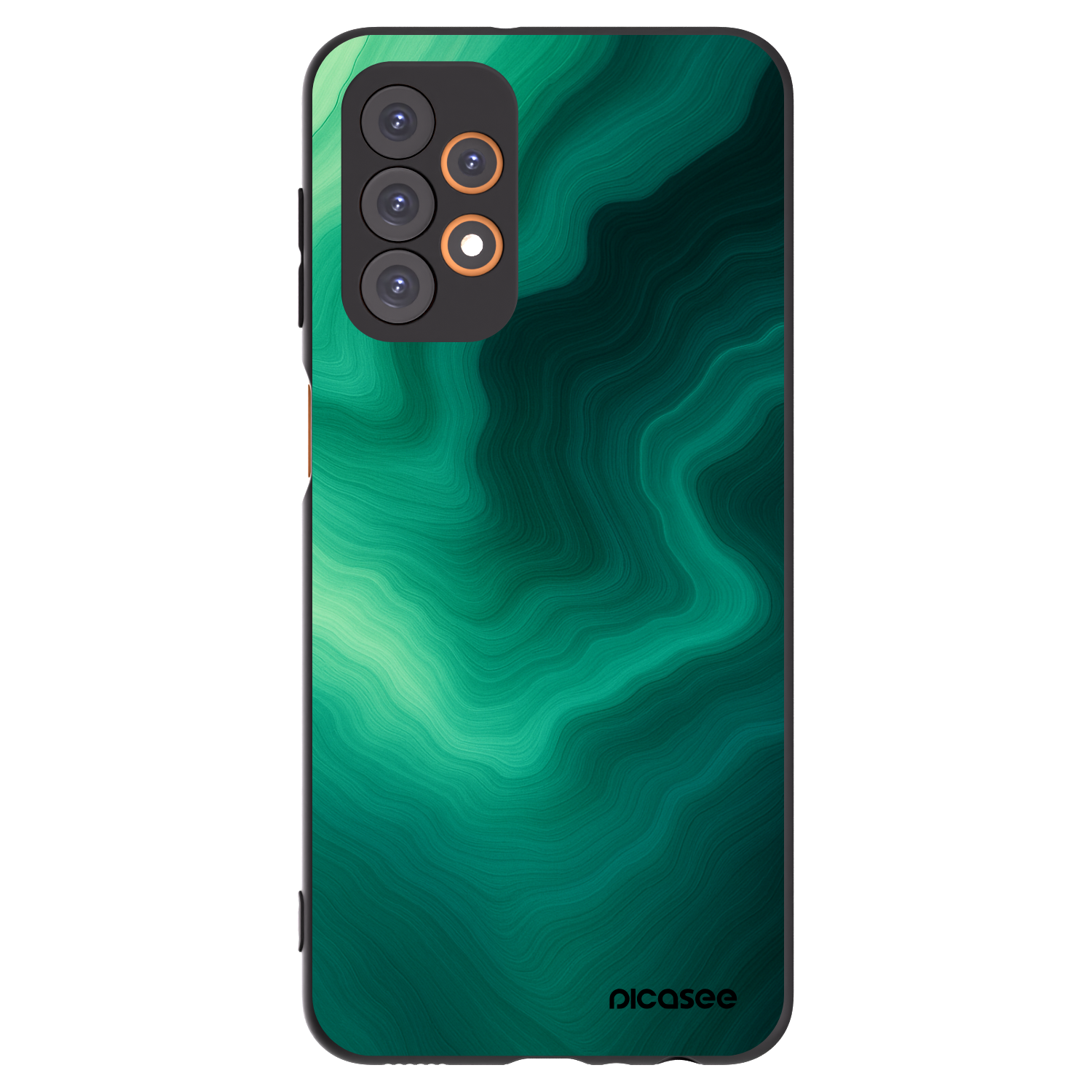 Picasee crna silikonska maskica za Samsung Galaxy A23 A236B 5G - Malachite