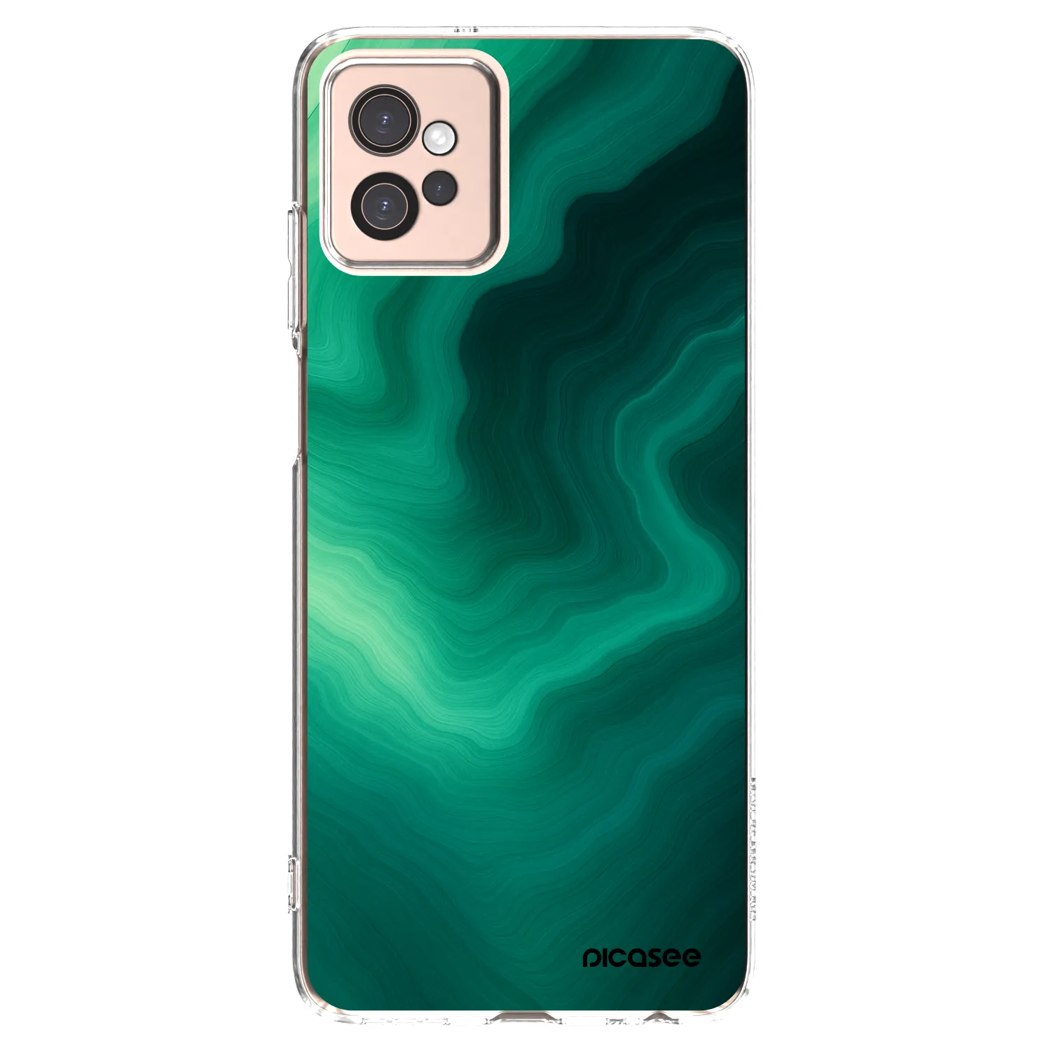 Picasee silikonska prozirna maskica za Motorola Moto G32 - Malachite