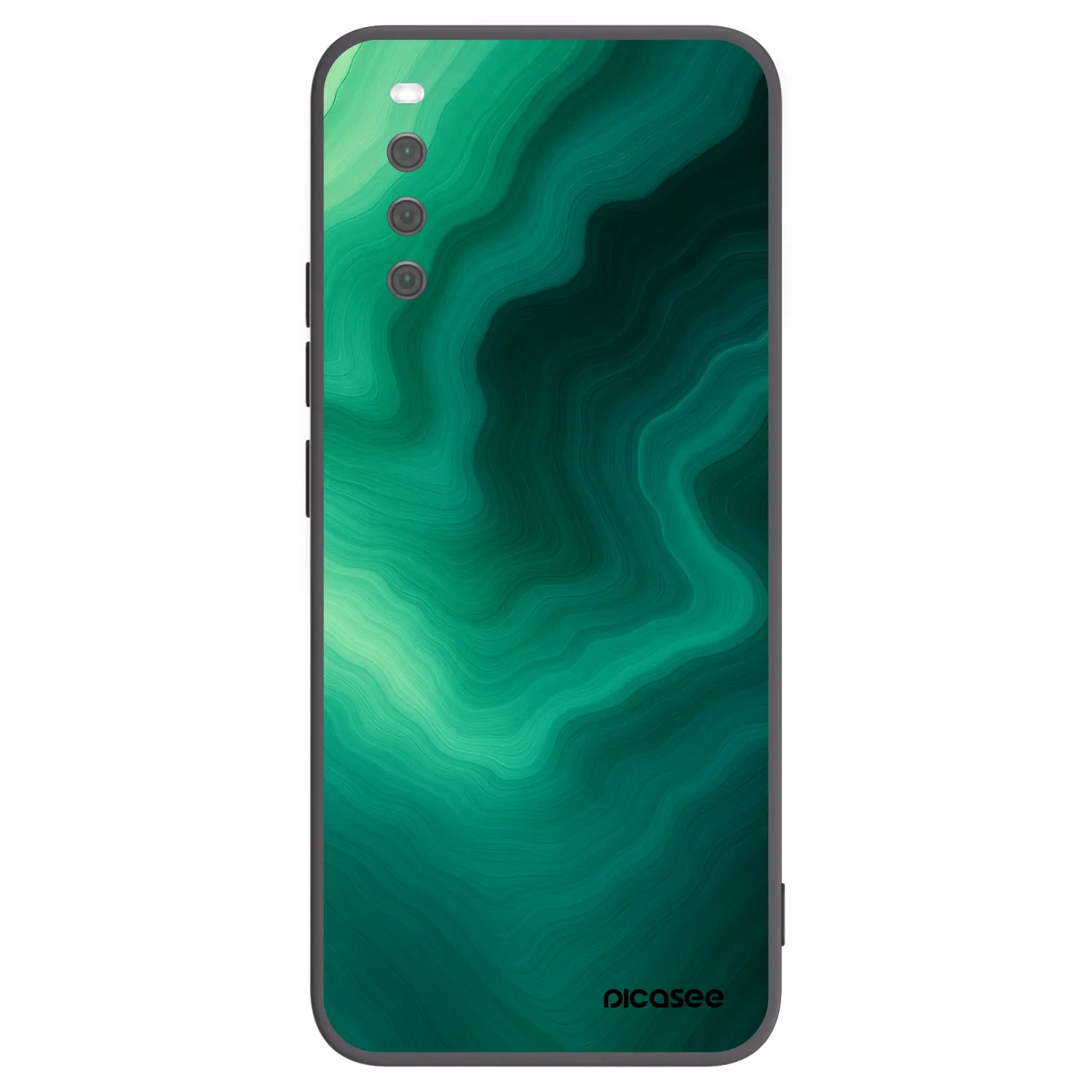 Picasee crna silikonska maskica za Sony Xperia 10 III - Malachite