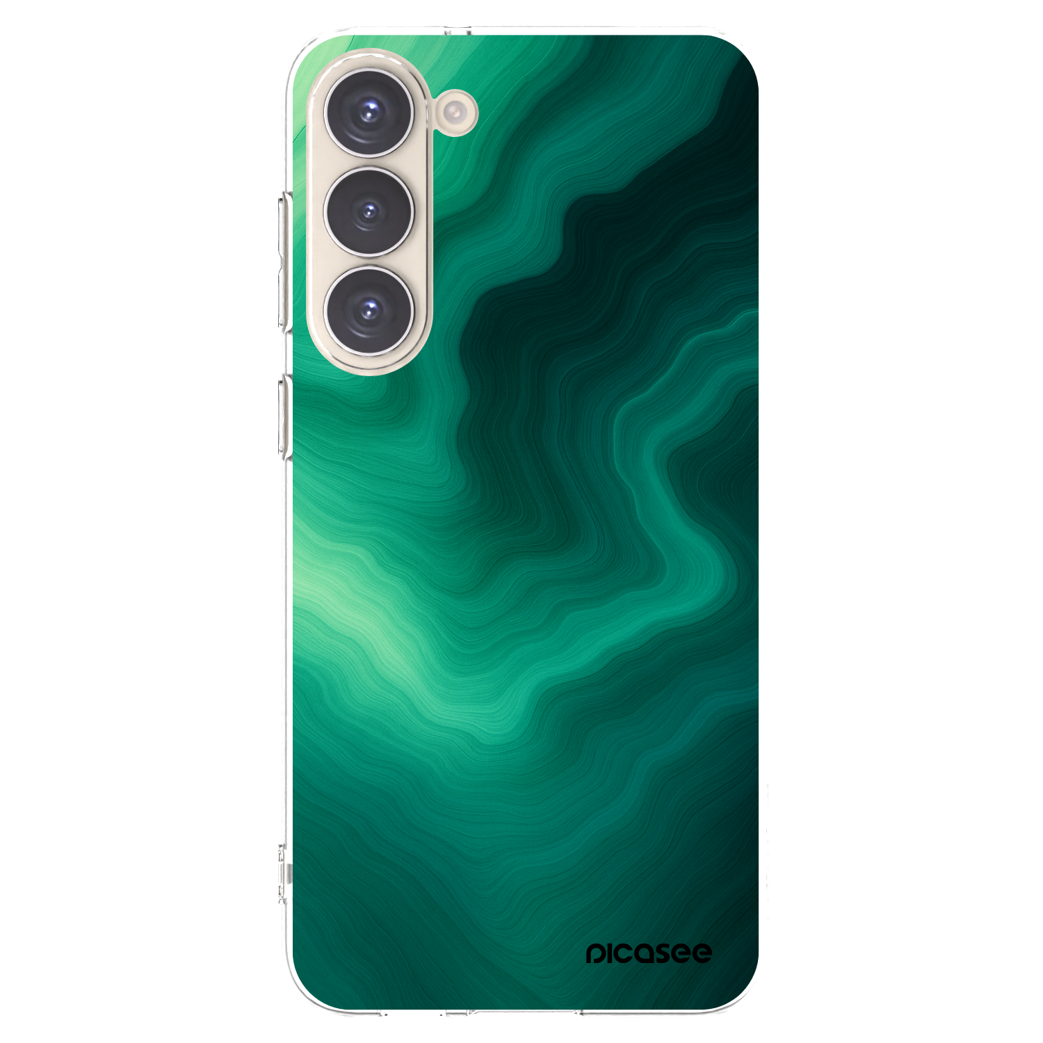 Picasee silikonska prozirna maskica za Samsung Galaxy S23+ 5G - Malachite