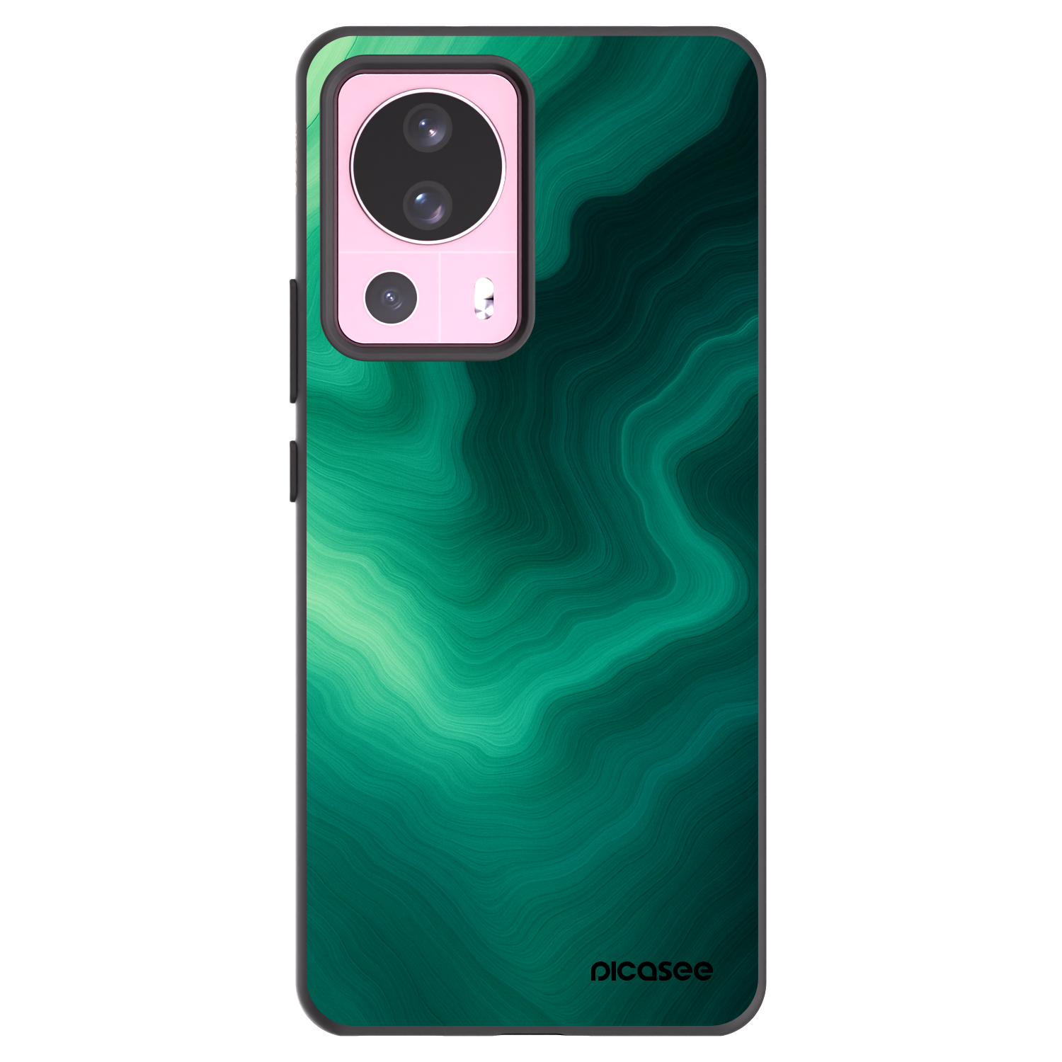 Picasee crna silikonska maskica za Xiaomi 13 Lite - Malachite