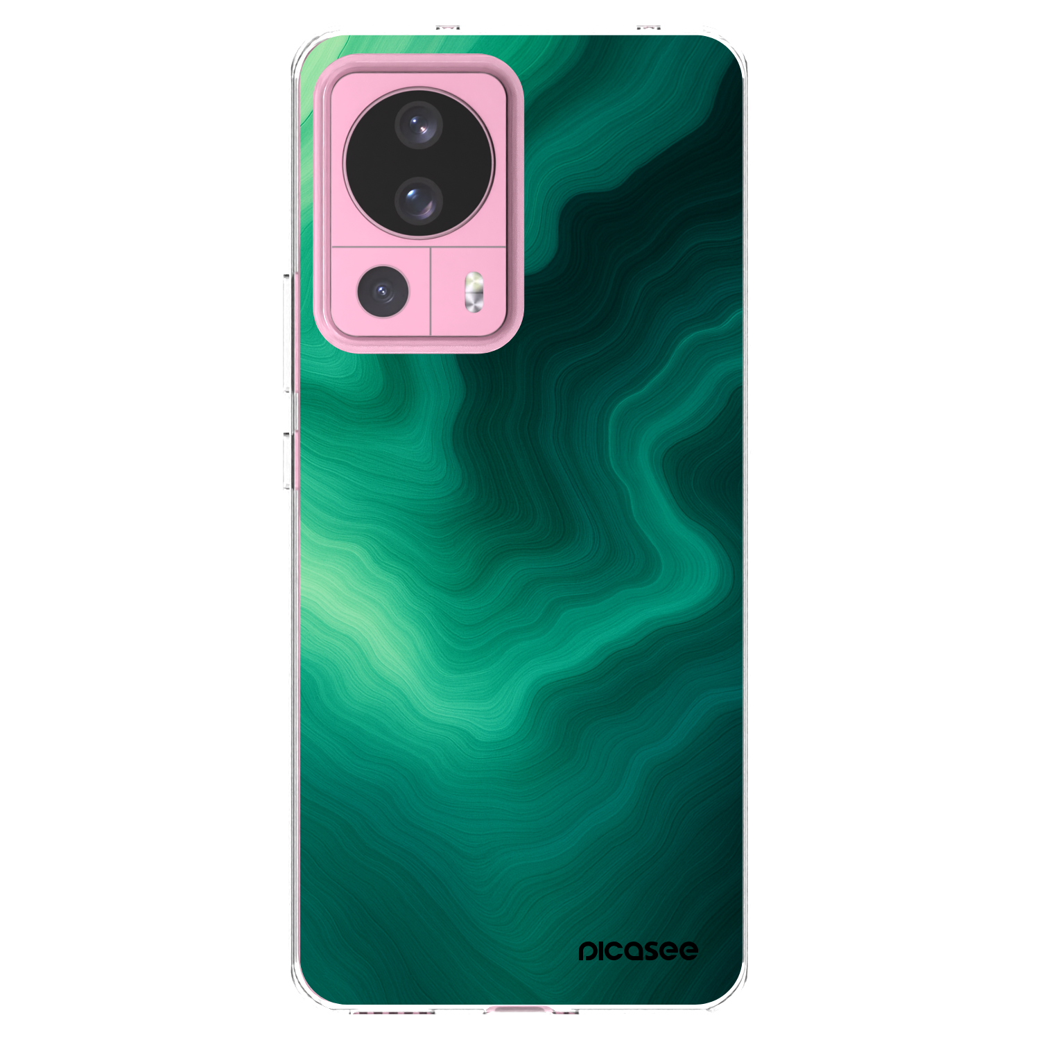 Picasee silikonska prozirna maskica za Xiaomi 13 Lite - Malachite