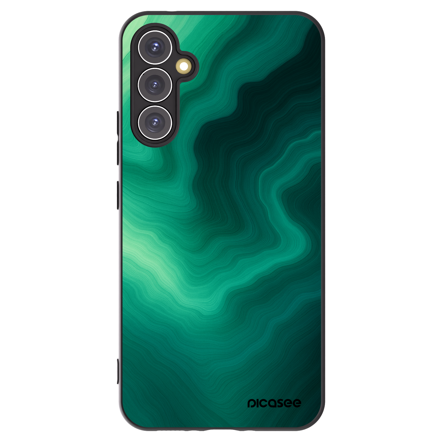 Picasee crna silikonska maskica za Samsung Galaxy A34 5G A346B - Malachite