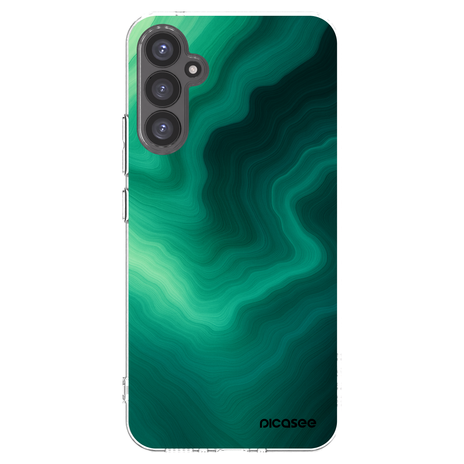 Picasee silikonska prozirna maskica za Samsung Galaxy A34 5G A346B - Malachite