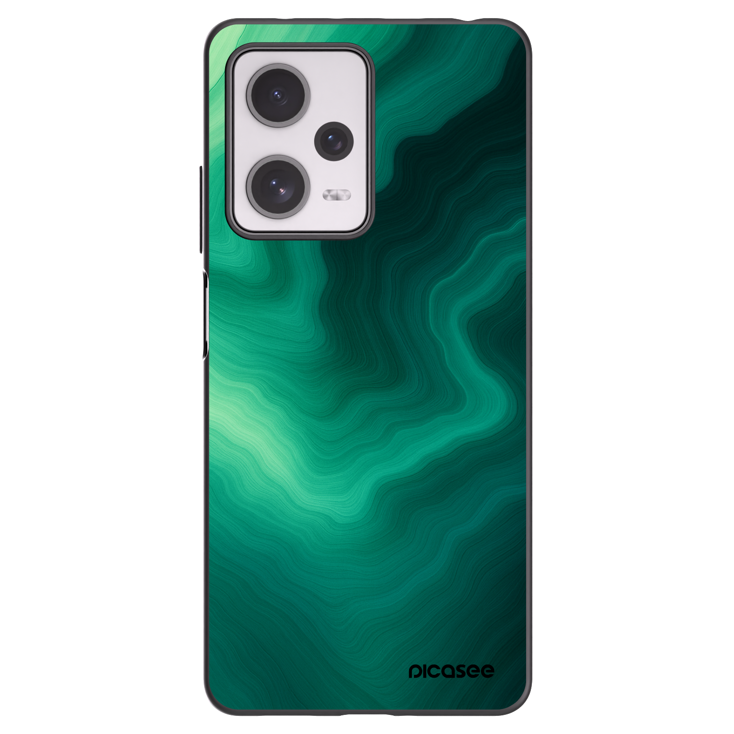 Picasee crna silikonska maskica za Xiaomi Redmi Note 12 Pro+ 5G - Malachite