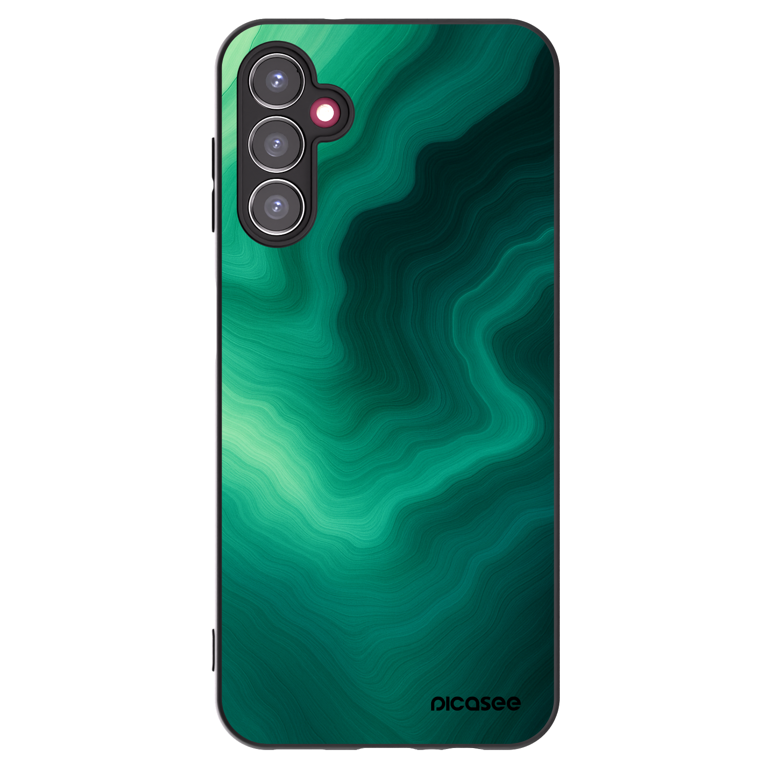 Picasee crna silikonska maskica za Samsung Galaxy A14 4G A145R - Malachite