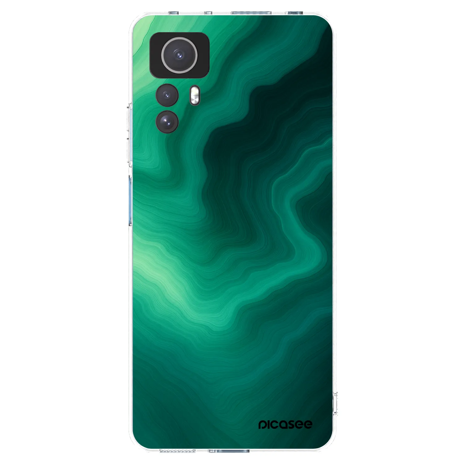 Picasee silikonska prozirna maskica za Xiaomi Redmi Note 12S - Malachite