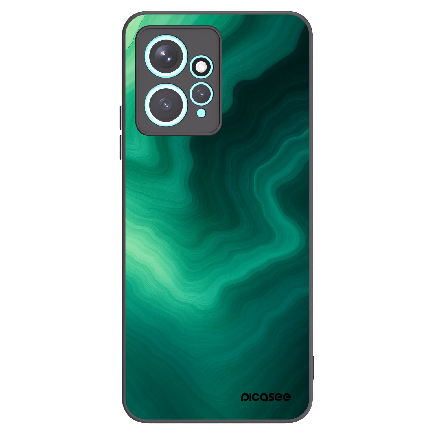 Picasee crna silikonska maskica za Xiaomi Redmi Note 12 4G - Malachite