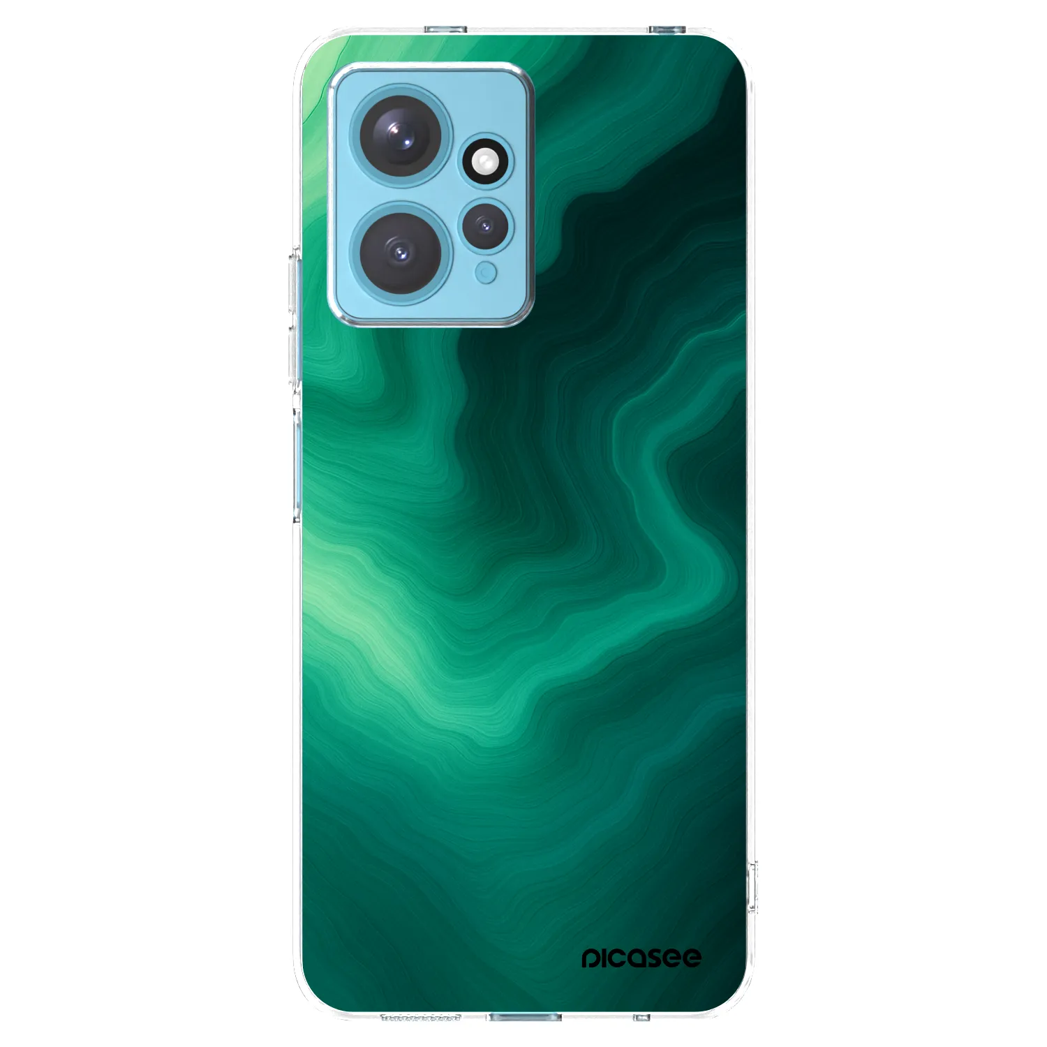 Picasee silikonska prozirna maskica za Xiaomi Redmi Note 12 4G - Malachite